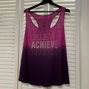 Torrid believe achieve sparkle 6X workout tee